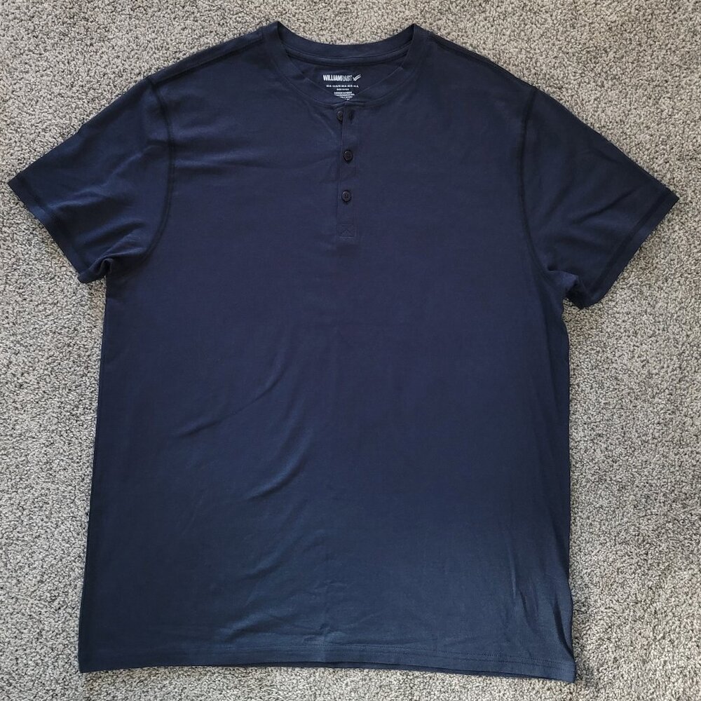 Men's William Rast Navy Shirt, Size XL, Soft , Nice Condition.